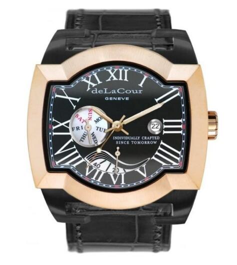 Luxury Replica DeLaCour SAQRA EGO WEEKEND TI PVD ROSE GOLD BEZEL watch WATP0036-0976